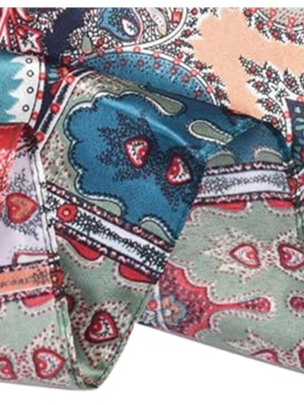 35" Silk Feel Satin Square Scarf ✨ Hair Wrap Head Scarf Neck Bandana OS - Picture 4 of 7